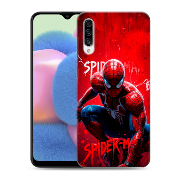 Силиконовый чехол на Samsung Galaxy A30s с принтом Spiderman Человек паук Силиконовый чехол на Samsung Galaxy A30s с принтом Spiderman Человек паук
