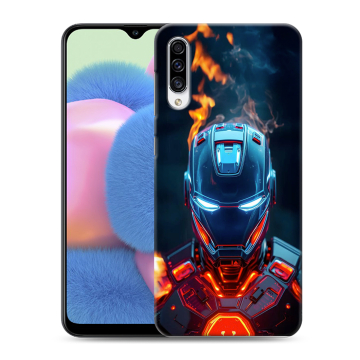 Силиконовый чехол на Samsung Galaxy A30s с принтом IronMan Железный человек