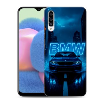 Силиконовый чехол на Samsung Galaxy A30s с принтом BMW БМВ