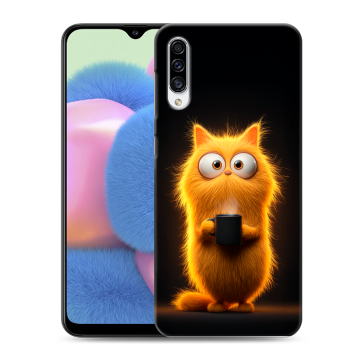 Силиконовый чехол на Samsung Galaxy A30s с принтом Смешной кот