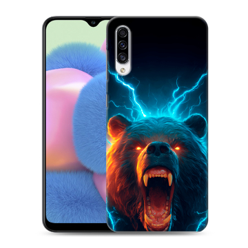 Силиконовый чехол на Samsung Galaxy A30s с принтом Медведь Силиконовый чехол на Samsung Galaxy A30s с принтом Медведь