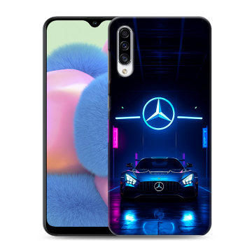 Силиконовый чехол на Samsung Galaxy A30s с принтом Mercedes Мерседес
