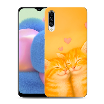 Силиконовый чехол на Samsung Galaxy A30s с принтом Милые котята