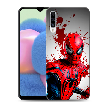 Силиконовый чехол на Samsung Galaxy A30s с принтом Spiderman Человек паук