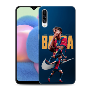 Силиконовый чехол на Samsung Galaxy A30s с принтом Барселона Barca Yamal 