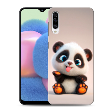 Силиконовый чехол на Samsung Galaxy A30s с принтом милая панда