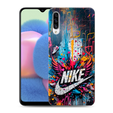 Силиконовый чехол на Samsung Galaxy A30s с принтом Nike Найк