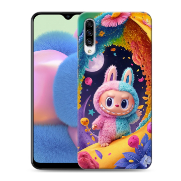 Силиконовый чехол на Samsung Galaxy A30s с принтом Labubu Лабубу