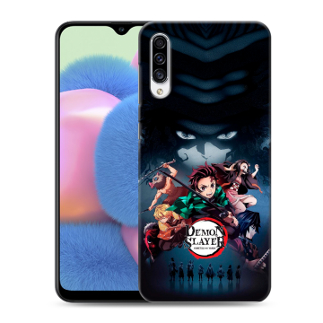 Силиконовый чехол на Samsung Galaxy A30s с принтом Demon Slayer Клинок рассекающий демонов