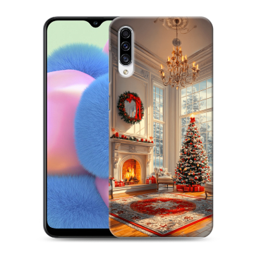 Силиконовый чехол на Samsung Galaxy A30s с принтом Новый год Силиконовый чехол на Samsung Galaxy A30s с принтом Новый год