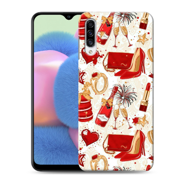 Силиконовый чехол на Samsung Galaxy A30s с принтом Новый год Силиконовый чехол на Samsung Galaxy A30s с принтом Новый год