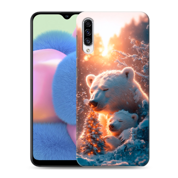 Силиконовый чехол на Samsung Galaxy A30s с принтом Новый год Силиконовый чехол на Samsung Galaxy A30s с принтом Новый год
