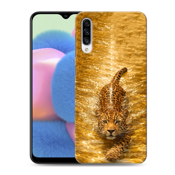 Силиконовый чехол на Samsung Galaxy A30s с принтом женский