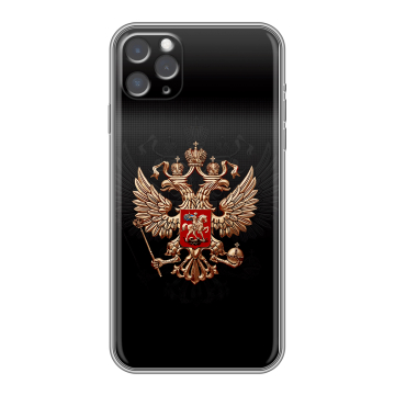Силиконовый чехол на iPhone 11 Pro с принтом Герб России