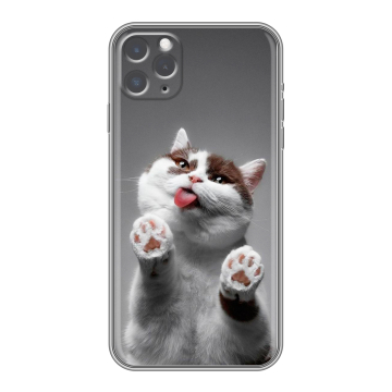 Силиконовый чехол на iPhone 11 Pro с принтом Коты