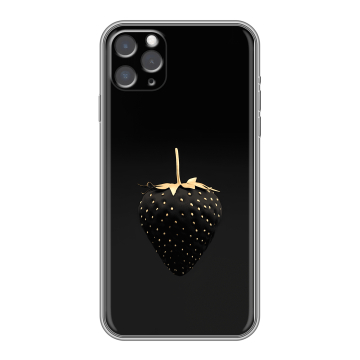 Силиконовый чехол на iPhone 11 Pro с принтом Черная клубника