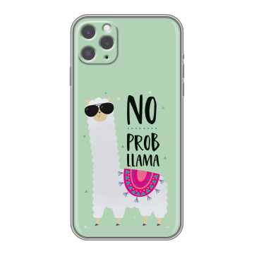 Силиконовый чехол на iPhone 11 Pro с принтом Лама