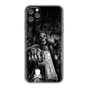 Силиконовый чехол на iPhone 11 Pro с принтом Скелет