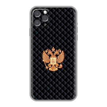 Силиконовый чехол на Iphone 11 Pro с принтом Герб России принт Силиконовый чехол на Iphone 11 Pro с принтом Герб России принт
