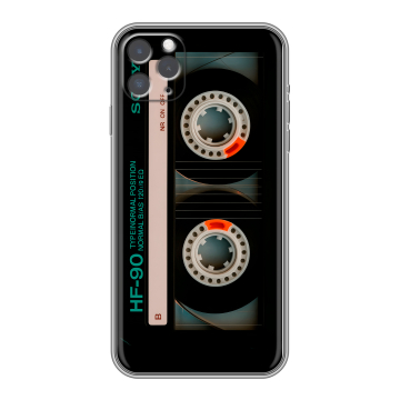 Силиконовый чехол на Iphone 11 Pro с принтом Кассета Силиконовый чехол на Iphone 11 Pro с принтом Кассета