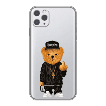 Силиконовый чехол на Iphone 11 Pro с принтом Мишка Силиконовый чехол на Iphone 11 Pro с принтом Мишка