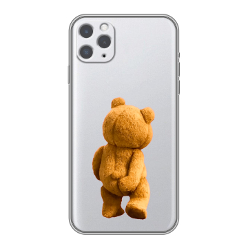 Силиконовый чехол на Iphone 11 Pro с принтом Медведь Силиконовый чехол на Iphone 11 Pro с принтом Медведь