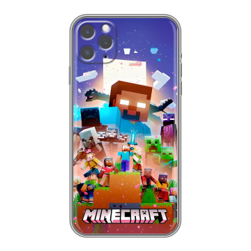 Силиконовый чехол на Iphone 11 Pro с принтом Майнкрафт Minecraft Силиконовый чехол на Iphone 11 Pro с принтом Майнкрафт Minecraft