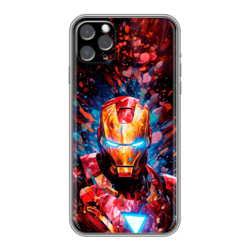 Силиконовый чехол на Iphone 11 Pro с принтом Железный человек Ironman Силиконовый чехол на Iphone 11 Pro с принтом Железный человек Ironman
