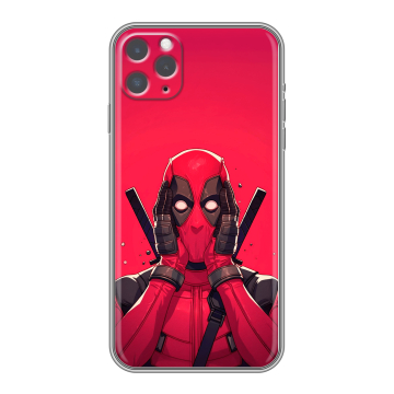 Силиконовый чехол на Iphone 11 Pro с принтом Дедпул Deadpool Силиконовый чехол на Iphone 11 Pro с принтом Дедпул Deadpool