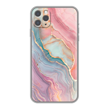 Силиконовый чехол на Iphone 11 Pro с принтом розовый мрамор Силиконовый чехол на Iphone 11 Pro с принтом розовый мрамор