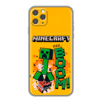 Силиконовый чехол на Iphone 11 Pro с принтом Майнкрафт Minecraft Силиконовый чехол на Iphone 11 Pro с принтом Майнкрафт Minecraft
