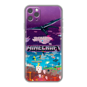 Силиконовый чехол на Iphone 11 Pro с принтом Майнкрафт Minecraft Силиконовый чехол на Iphone 11 Pro с принтом Майнкрафт Minecraft