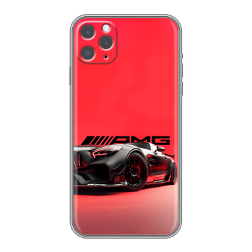 Силиконовый чехол на Iphone 11 Pro с принтом Мерседес Mercedes AMG