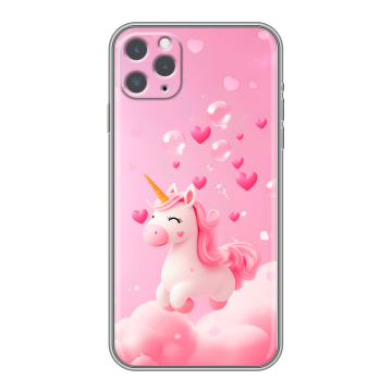 Силиконовый чехол на Iphone 11 Pro с принтом Единорог Силиконовый чехол на Iphone 11 Pro с принтом Единорог