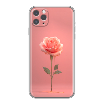 Силиконовый чехол на Iphone 11 Pro с принтом Розовая роза