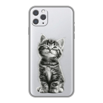 Силиконовый чехол на Iphone 11 Pro с принтом Котенок Силиконовый чехол на Iphone 11 Pro с принтом Котенок