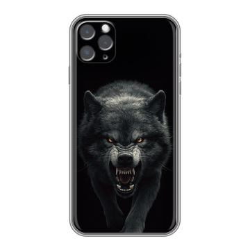 Силиконовый чехол на Iphone 11 Pro с принтом Волк Силиконовый чехол на Iphone 11 Pro с принтом Волк