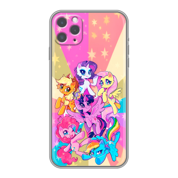 Силиконовый чехол на Iphone 11 Pro с принтом My little pony Дружба чудо Силиконовый чехол на Iphone 11 Pro с принтом My little pony Дружба чудо