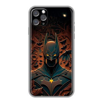 Силиконовый чехол на Iphone 11 Pro с принтом Batman Бэтмен