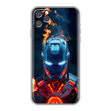Силиконовый чехол на Iphone 11 Pro с принтом IronMan Железный человек Силиконовый чехол на Iphone 11 Pro с принтом IronMan Железный человек