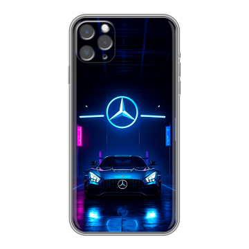 Силиконовый чехол на Iphone 11 Pro с принтом Mercedes Мерседес Силиконовый чехол на Iphone 11 Pro с принтом Mercedes Мерседес