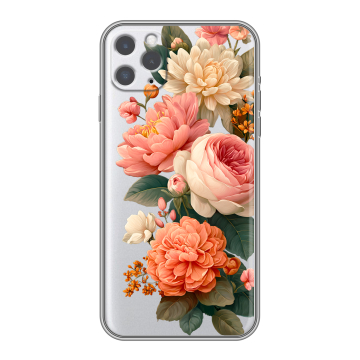 Силиконовый чехол на Iphone 11 Pro с принтом цветы
