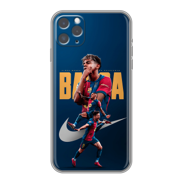 Силиконовый чехол на Iphone 11 Pro с принтом Барселона Barca Yamal Силиконовый чехол на Iphone 11 Pro с принтом Барселона Barca Yamal