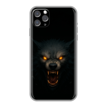 Силиконовый чехол на Iphone 11 Pro с принтом Волк