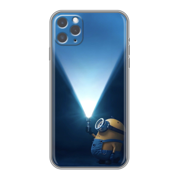 Силиконовый чехол на Iphone 11 Pro с принтом Миньоны Силиконовый чехол на Iphone 11 Pro с принтом Миньоны