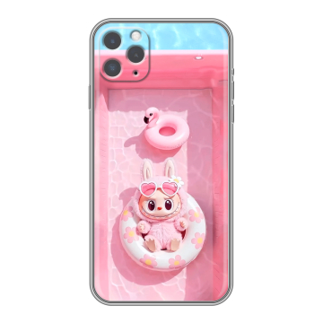 Силиконовый чехол на Iphone 11 Pro с принтом Labubu Лабубу Силиконовый чехол на Iphone 11 Pro с принтом Labubu Лабубу