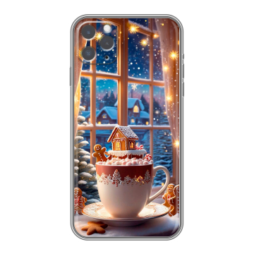 Силиконовый чехол на Iphone 11 Pro с принтом Новый год
