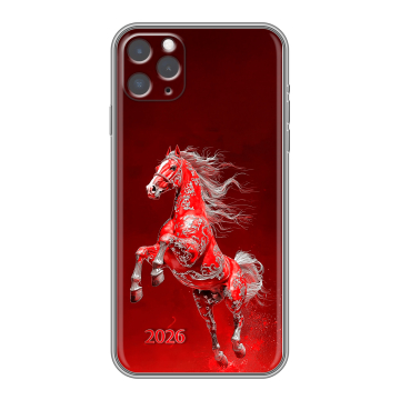 Силиконовый чехол на Iphone 11 Pro с принтом Новый год