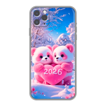 Силиконовый чехол на Iphone 11 Pro с принтом Новый год