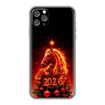 Силиконовый чехол на Iphone 11 Pro с принтом Новый год